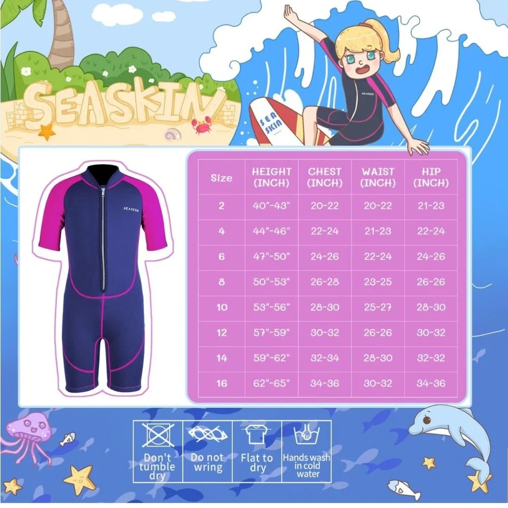Seaskin girl wetsuit